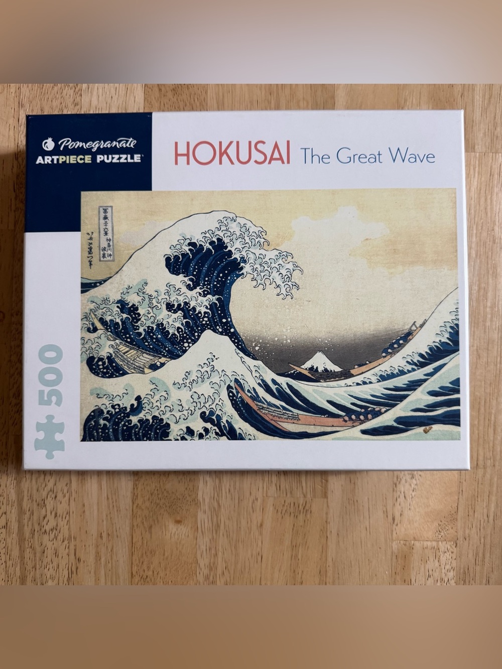 Hokusai 'The Great Wave' Pomegranate 500-Piece ArtPiece Puzzle - Picture 3 of 16